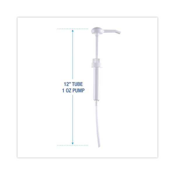Siphon Pump, 1 oz/Pump, For 1 gal Bottles, Plastic, 12" Tube, White, 12/Carton - Image 2
