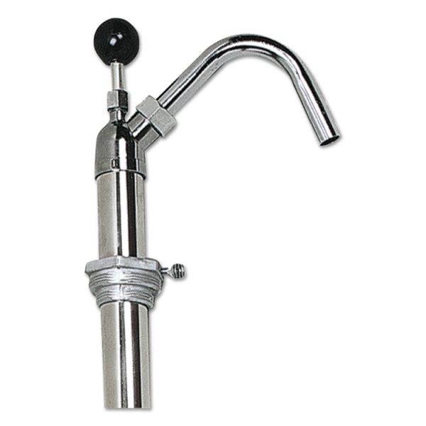 Bottle Pump, 22 oz/Pump, Steel, 42.5" Tall, Chrome