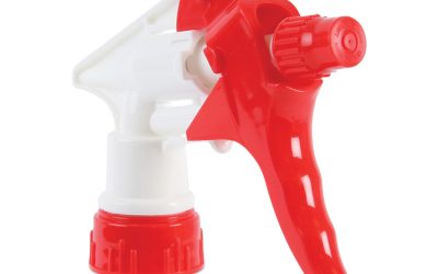 Trigger Sprayer 250, 8″ Tube, Fits 16-24 Oz Bottles, Red/white, 24/carton
