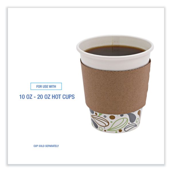 Cup Sleeves, Fits 10 Oz To 20 Oz Hot Cups, Kraft, 1,200/carton - Image 4