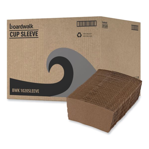 Cup Sleeves, Fits 10 Oz To 20 Oz Hot Cups, Kraft, 1,200/carton - Image 8