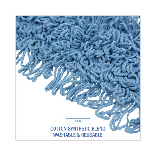 Mop Head, Dust, Looped-End, Cotton/synthetic Fibers, 24 X 5, Blue - Image 4