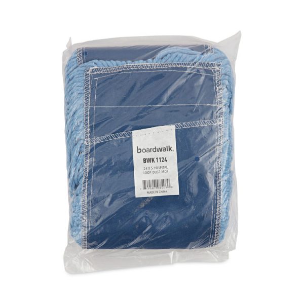 Mop Head, Dust, Looped-End, Cotton/synthetic Fibers, 24 X 5, Blue - Image 6
