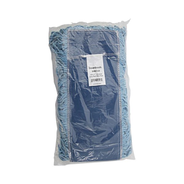 Dust Mop Head, Cotton/synthetic Blend, 48" X 5", Blue - Image 7