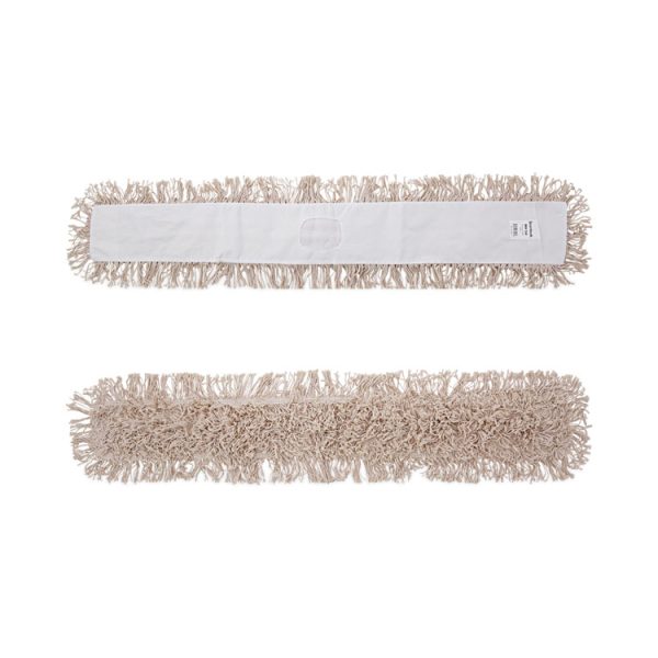 Industrial Dust Mop Head, Hygrade Cotton, 48w X 5d, White - Image 5