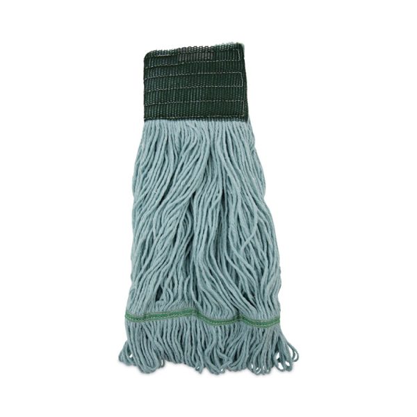 Echomop With Looped-End Wet Head, Synthetic/cotton, Medium, Blue, 12/carton