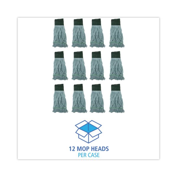 Echomop With Looped-End Wet Head, Synthetic/cotton, Medium, Blue, 12/carton - Image 8