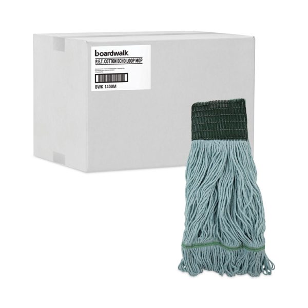 Echomop With Looped-End Wet Head, Synthetic/cotton, Medium, Blue, 12/carton - Image 9