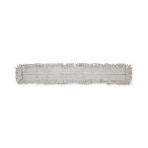 Disposable Dust Mop Head, Cotton, Cut-End, 60w X 5d