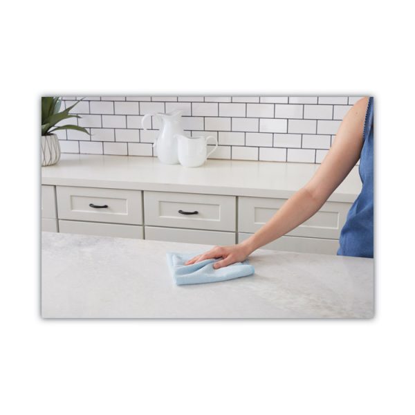 Microfiber Cleaning Cloths, 16 X 16, Blue, 24/pack - Image 3