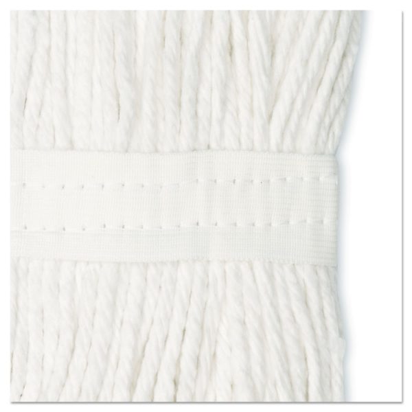 Cut-End Wet Mop Head, Cotton, White, #20, 12/carton - Image 10