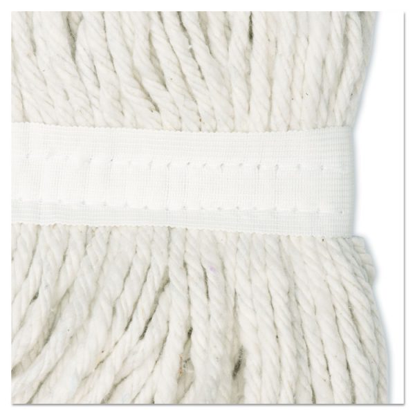 Cut-End Wet Mop Head, Rayon, No. 20, White, 12/carton - Image 9