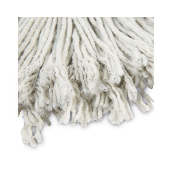 Cut-End Wet Mop Head, Cotton, No. 24, White 12/carton - Image 5