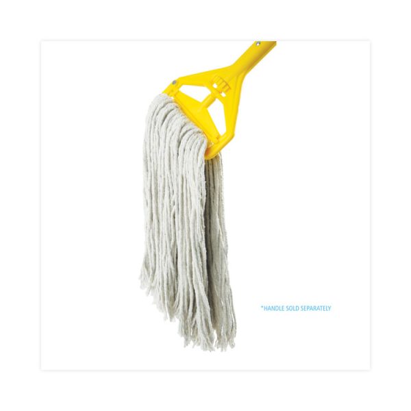Cut-End Wet Mop Head, Cotton, No. 24, White 12/carton - Image 4