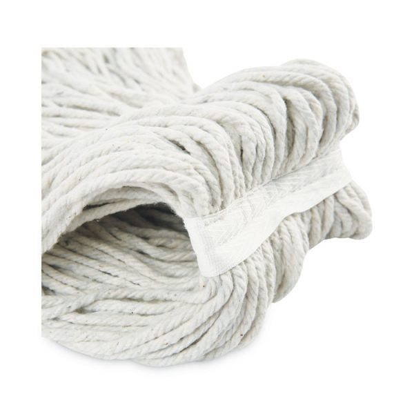 Cut-End Wet Mop Head, Cotton, No. 24, White 12/carton - Image 3