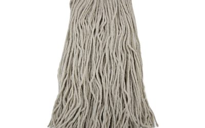 Cut-End Wet Mop Head, Cotton, No. 32, White, 12/carton