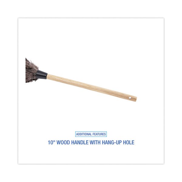 Professional Ostrich Feather Duster, 10" Handle - Image 3