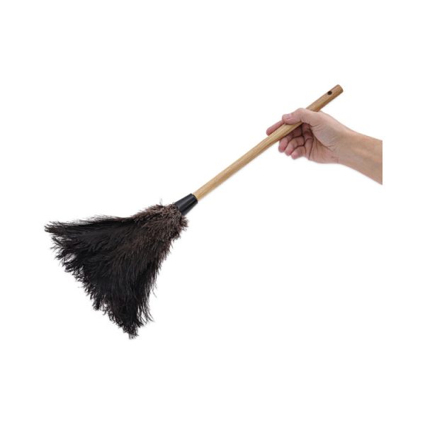 Professional Ostrich Feather Duster, 10" Handle - Image 6