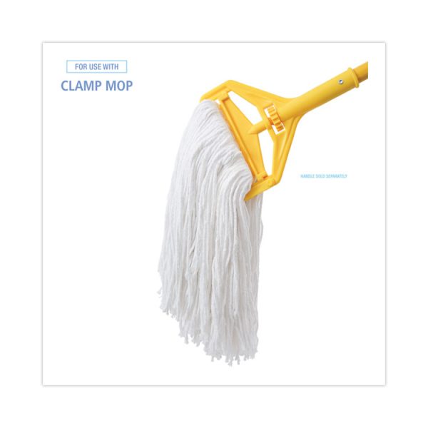 Premium Cut-End Wet Mop Heads, Rayon, 16oz, White, 12/carton - Image 3