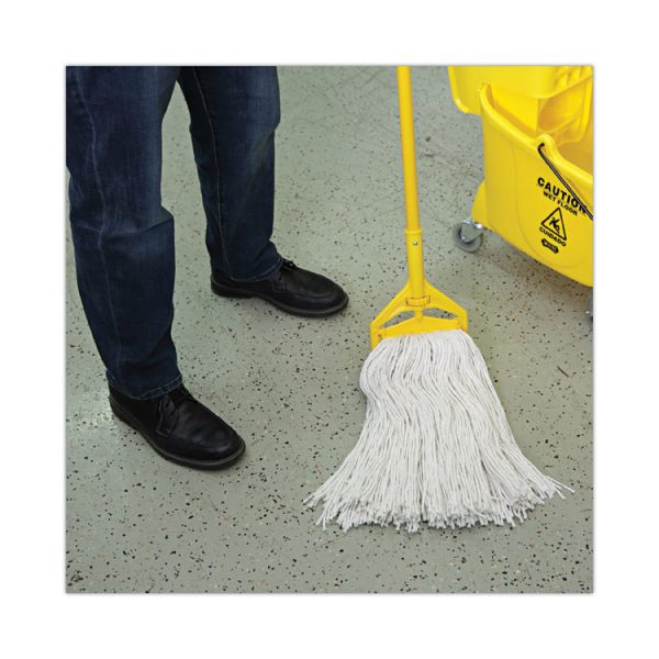 Premium Cut-End Wet Mop Heads, Rayon, 24oz, White, 12/carton - Image 5