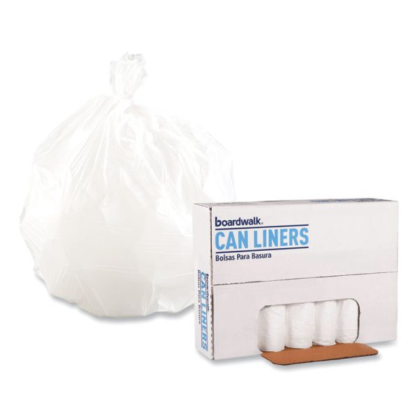 Low-Density Waste Can Liners, 16 gal, 0.4 mil, 24" x 32", White, 25 Bags/Roll, 20 Rolls/Carton - Image 4