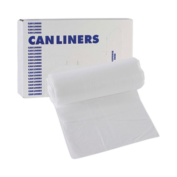 High-Density Can Liners, 16 gal, 6 mic, 24" x 33", Natural, 50 Bags/Roll, 20 Rolls/Carton - Image 7