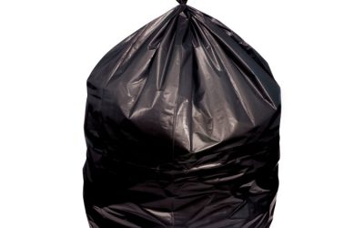 Linear Low Density Can Liners, 23 gal, 0.9 mil, 28 x 45, Black, 25 Bags/Roll, 8 Rolls/Carton