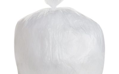 High Density Can Liners, 30 gal, 8 mic, 30″ x 36″, Natural, 25 Bags/Roll, 20 Rolls/Carton