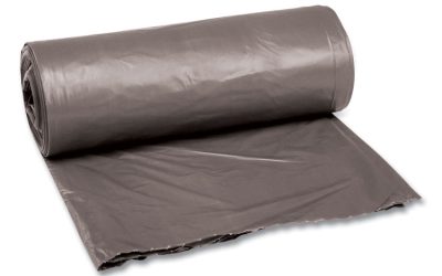 Low-Density Waste Can Liners, 30 gal, 0.95 mil, 30″ x 36″, Gray, 25 Bags/Roll, 4 Rolls/Carton