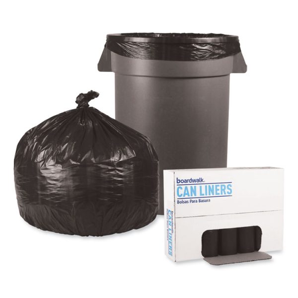 Low-Density Waste Can Liners, 33 gal, 0.5 mil, 33" x 39", Black, 25 Bags/Roll, 8 Rolls/Carton - Image 4