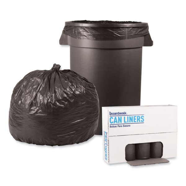 Low-Density Waste Can Liners, 33 gal, 1.1 mil, 33" x 39", Gray, 25 Bags/Roll, 4 Rolls/Carton - Image 4