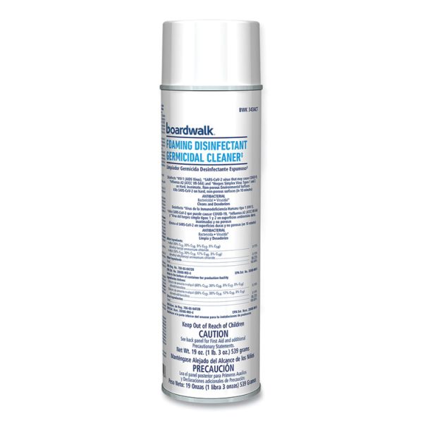 Foaming Disinfectant Germicidal Cleaner, Flowery Scent, 19 oz Aerosol Can, 12/Carton - Image 2