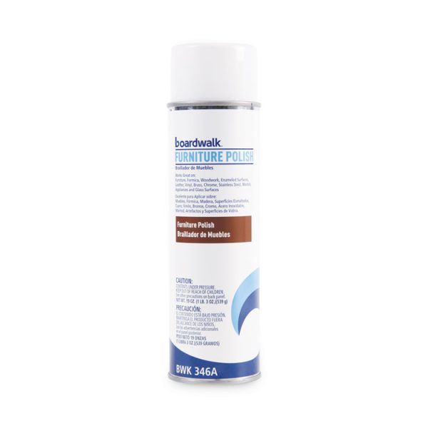 Furniture Polish, Lemon, 19 Oz Aerosol Spray, 12/carton - Image 2
