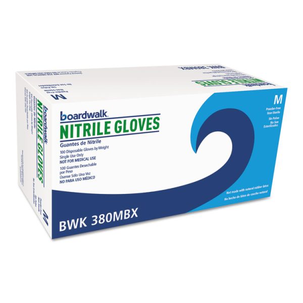 Disposable General-Purpose Nitrile Gloves, Medium, Blue, 4 mil, 1,000/Carton