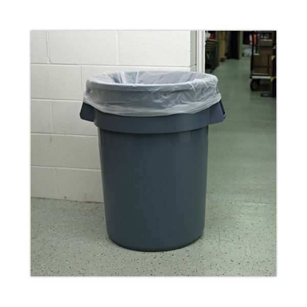 High-Density Can Liners, 60 gal, 11 mic, 38" x 58", Natural, 25 Bags/Roll, 8 Rolls/Carton - Image 5