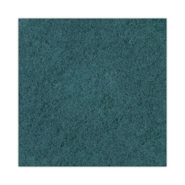 Heavy-Duty Scrubbing Floor Pads, 16" Diameter, Green, 5/carton - Image 6
