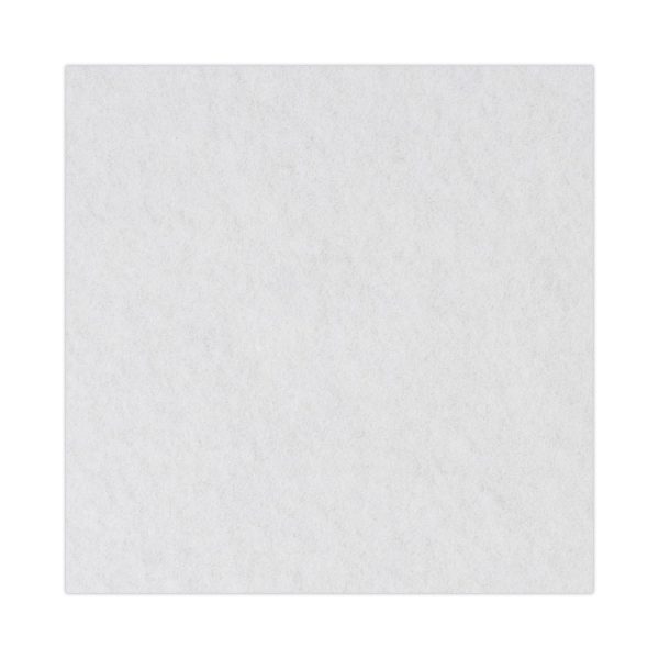 Polishing Floor Pads, 16" Diameter, White, 5/carton - Image 6