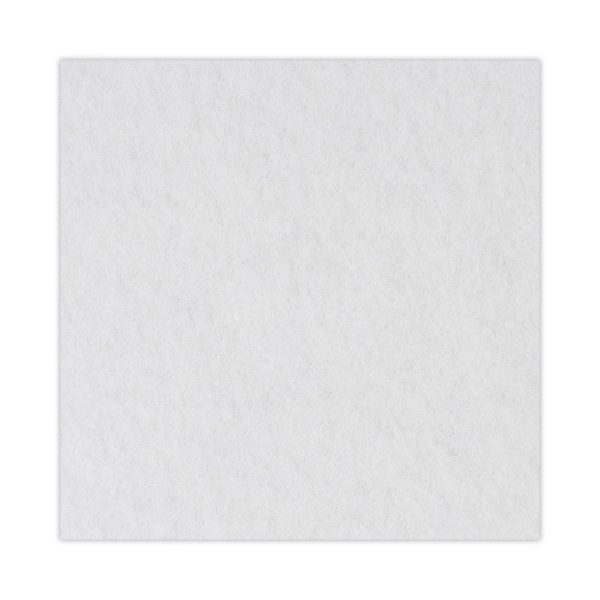 Polishing Floor Pads, 17" Diameter, White, 5/carton - Image 6