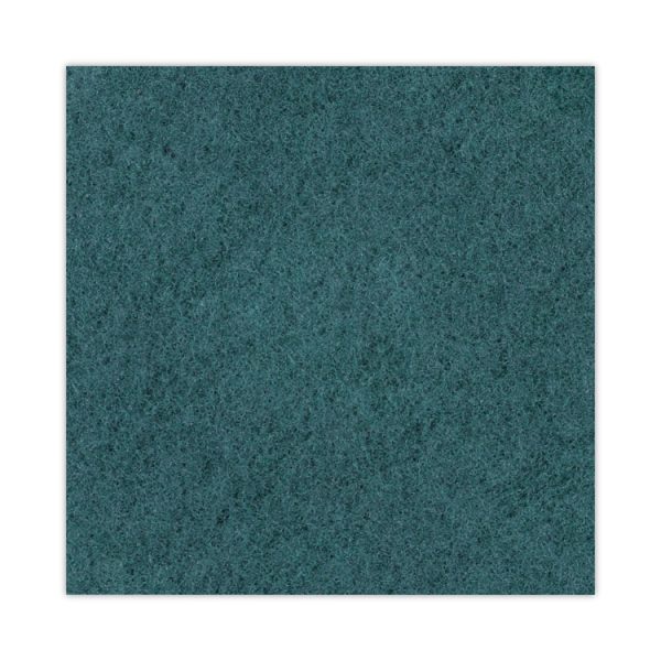 Heavy-Duty Scrubbing Floor Pads, 18" Diameter, Green, 5/carton - Image 6