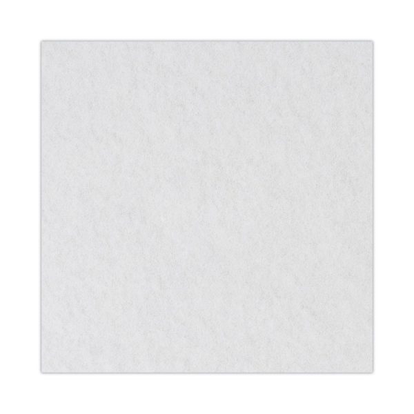 Polishing Floor Pads, 18" Diameter, White, 5/carton - Image 6