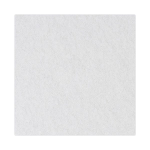 Polishing Floor Pads, 19" Diameter, White, 5/carton - Image 6