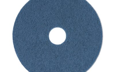 Scrubbing Floor Pads, 20″ Diameter, Blue, 5/carton