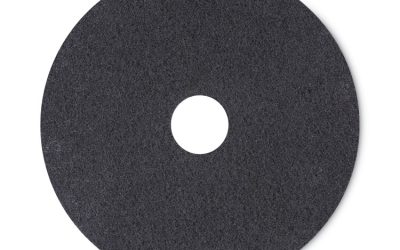 High Performance Stripping Floor Pads, 20″ Diameter, Black, 5/carton