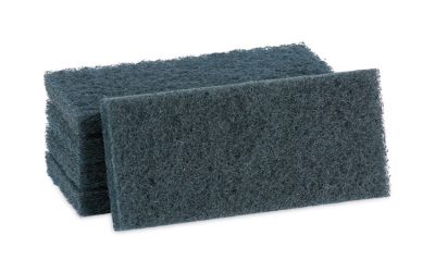 Medium-Duty Scour Pad, 10 X 4.63, Blue, 20/carton