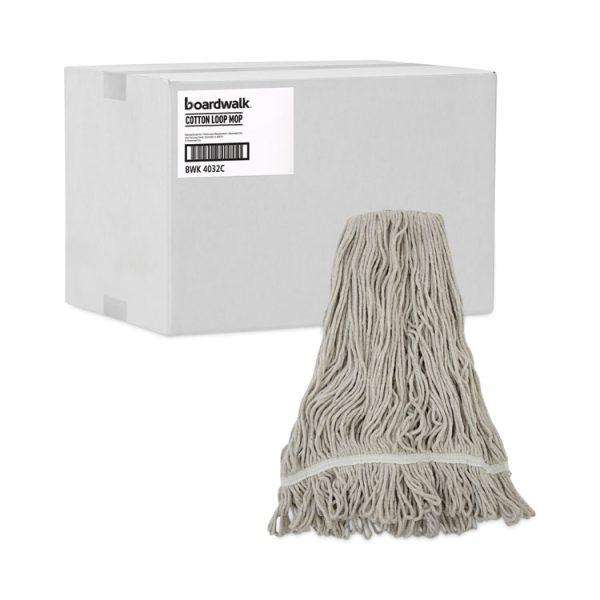 Mop Head, Loop Web/tailband, Value Standard, Cotton, No. 32, White, 12/carton - Image 9