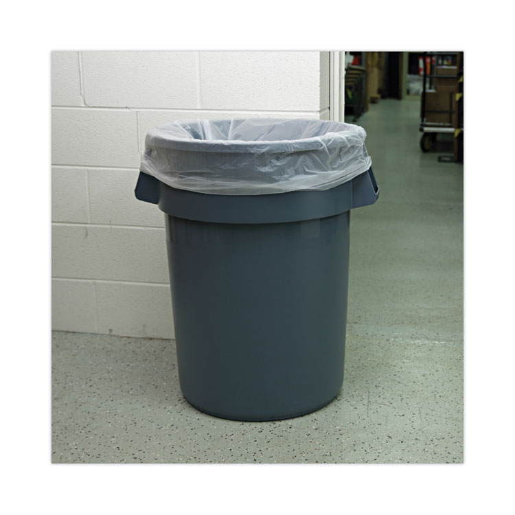 High-Density Can Liners, 45 gal, 13 mic, 40" x 46", Natural, 25 Bags/Roll, 10 Rolls/Carton - Image 5