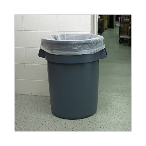 High-Density Can Liners, 45 gal, 19 mic, 40" x 46", Natural, 25 Bags/Roll, 6 Rolls/Carton - Image 5