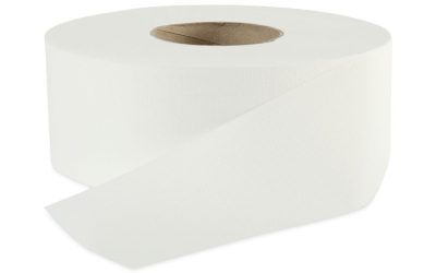 Jumbo Roll Bathroom Tissue, Septic Safe, 2-Ply, White, 3.2″ X 525 Ft, 12 Rolls/carton