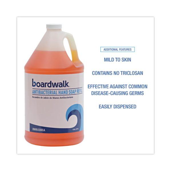 Antibacterial Liquid Soap, Clean Scent, 1 gal Bottle, 4/Carton - Image 4