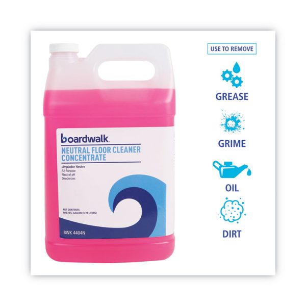 Neutral Floor Cleaner Concentrate, Lemon Scent, 1 Gal Bottle, 4/carton - Image 2